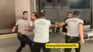 Güvenlikçi bir yumrukla yere serdi, temizlikçinin tokadı olay oldu