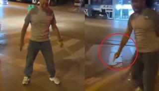 Silahını &ccedil;ekip tehditler savuran polis memuru g&ouml;revden uzaklaştırıldı!