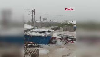 Sivas'ta sağanak ve dolu yağışı etkili oldu! Tarım arazileri su ile doldu