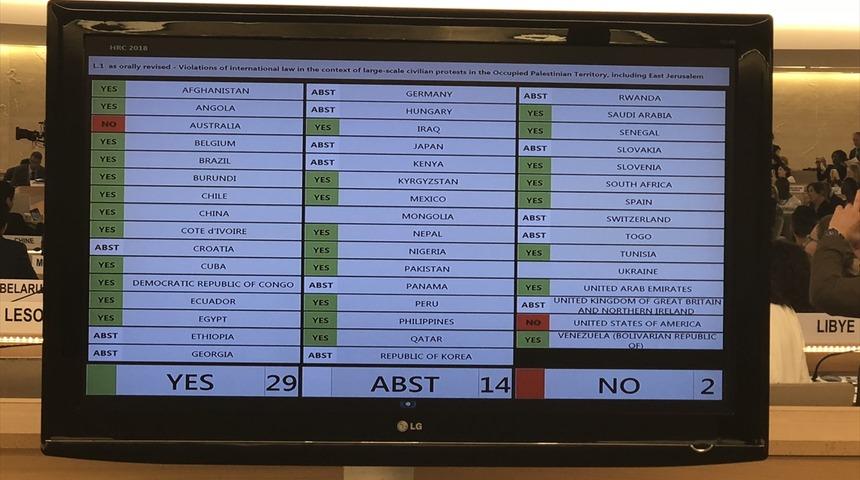 BM İnsan Hakları Konseyi, Gazze'deki katliam için harekete geçiyor