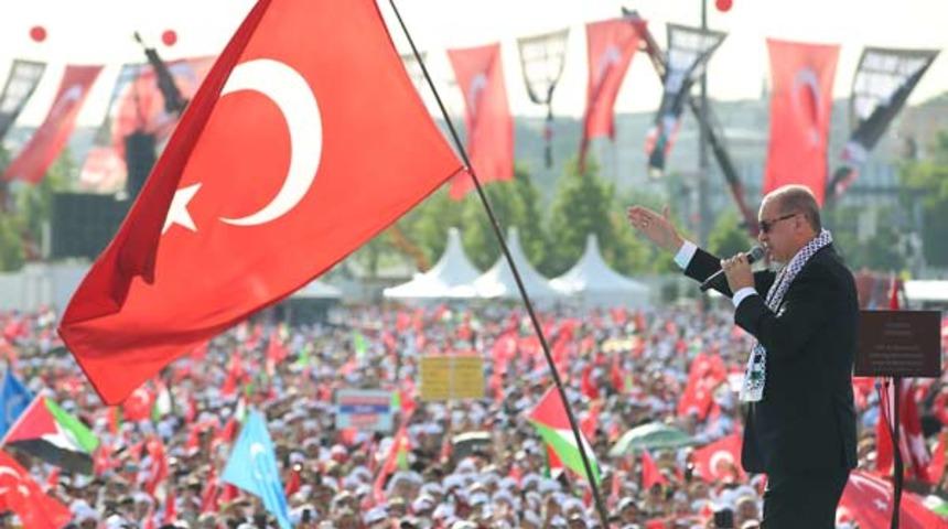 Cumhurbaşkanı Erdoğan, Yenikapı'daki Kud&uuml;s Mitingi'nde İslam D&uuml;nyası'na seslendi: Sınıfta kaldık!
