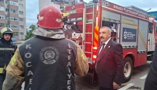 MHP Dilovası Teşkilatı &uuml;yelerini taşıyan otob&uuml;ste yangın &ccedil;ıktı