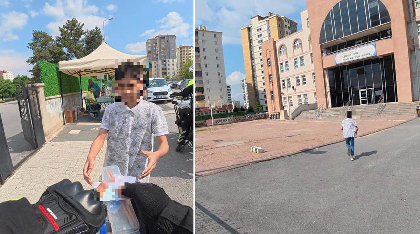 Sınava gireceği okulu karıştıran &ouml;ğrenciyi motosikletli polisler yetiştirdi