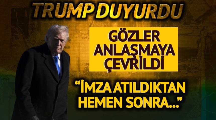 Trump duyurdu: H&uuml;rm&uuml;z a&ccedil;ılacak