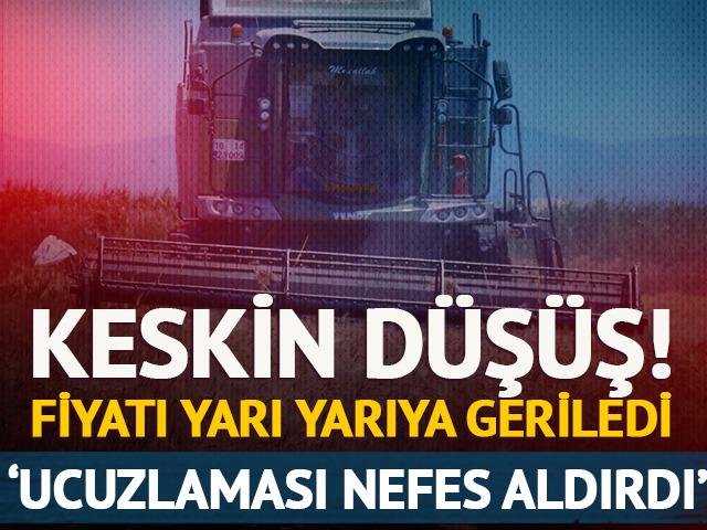 &Uuml;reticinin y&uuml;z&uuml;n&uuml; g&uuml;ld&uuml;ren gelişme: Saman ucuzladı