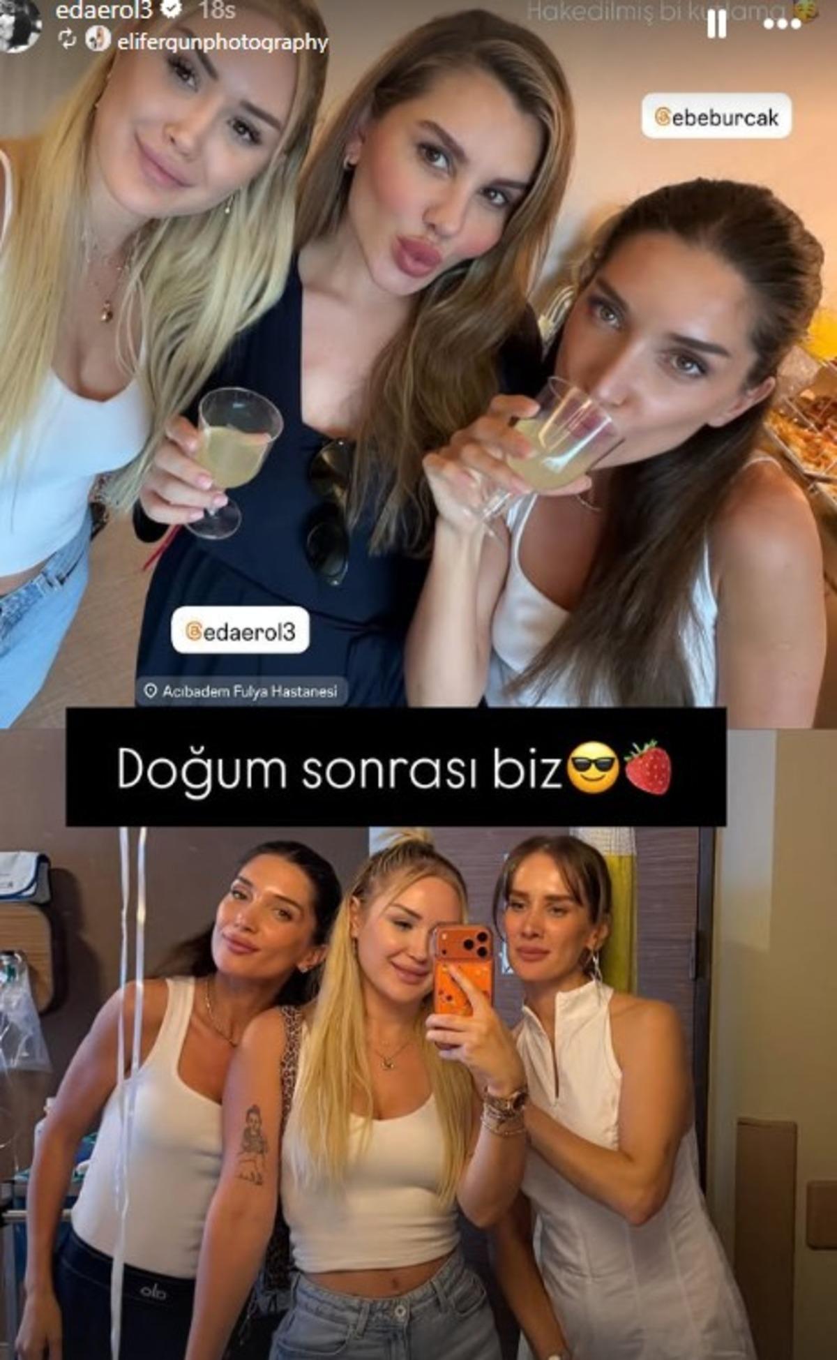 Esra Erol teyze oldu! Eda Erol oğlunu kucağına aldı 3