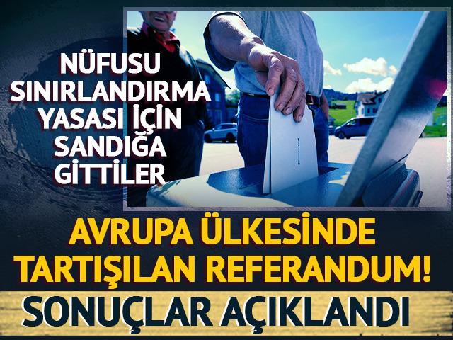 N&uuml;fusu sınırlandırma yasası i&ccedil;in sandığa gittiler!