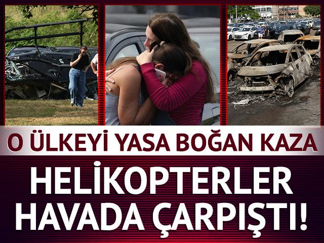 Brezilya'yı yasa boğan facia! Havada &ccedil;arpıştılar