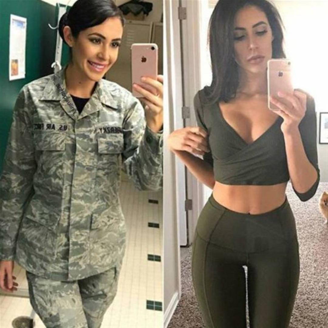 Kadın asker sosyal medyayı salladı 