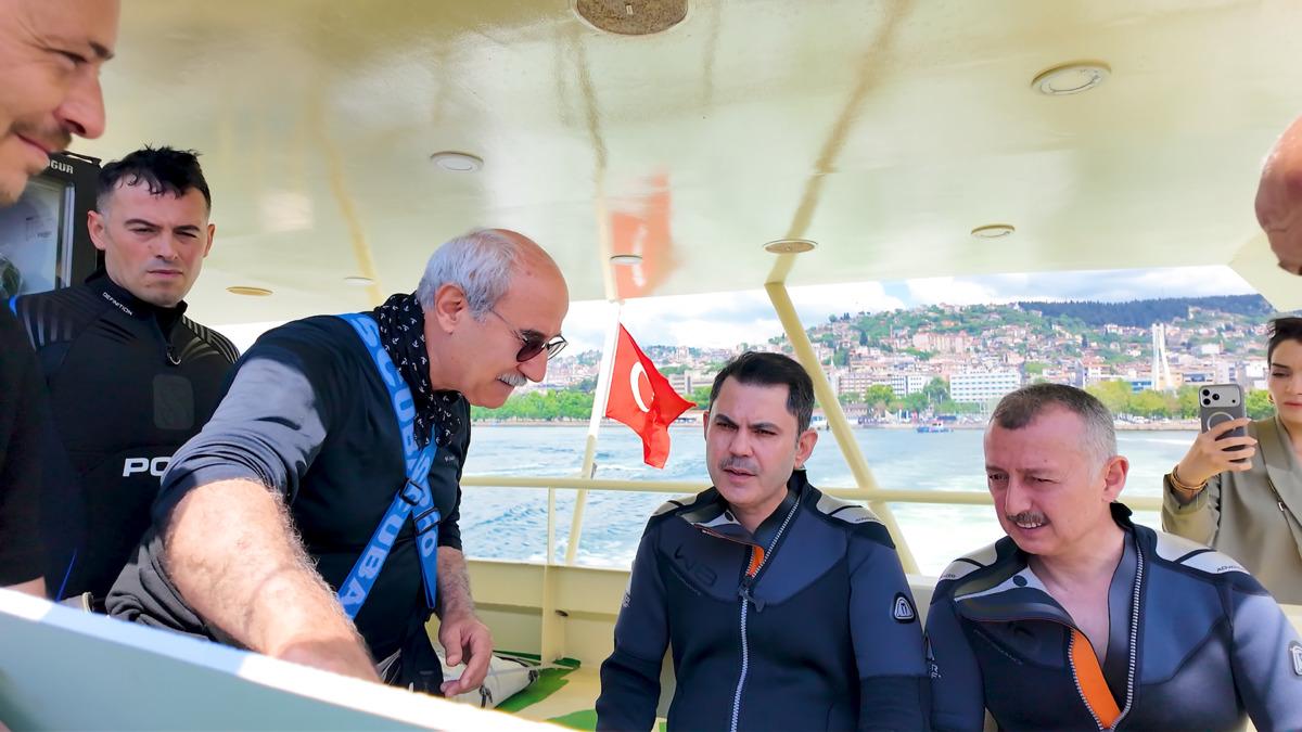 Bakan Kurum İzmit Körfezi ne daldı! Deniz nefes almaya başladı diyerek duyurdu: Fethiye Körfezi... 1