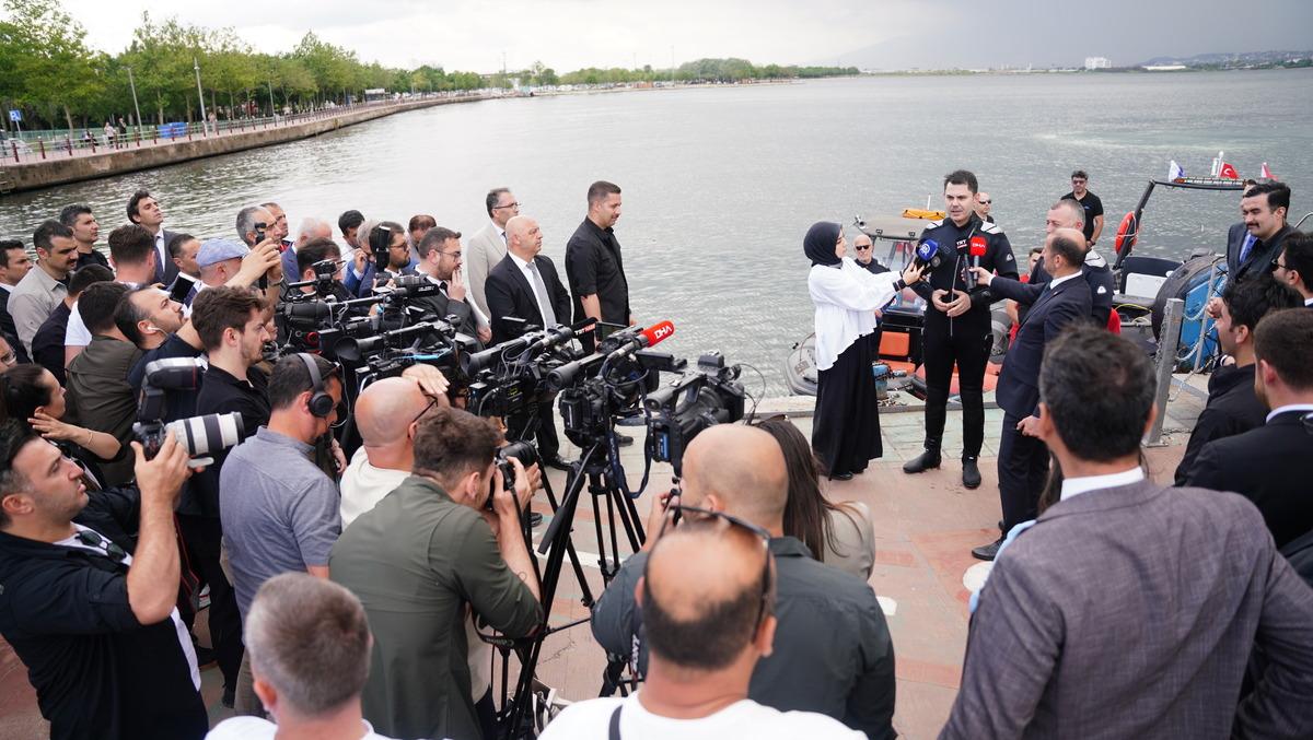 Bakan Kurum İzmit Körfezi ne daldı! Deniz nefes almaya başladı diyerek duyurdu: Fethiye Körfezi... 6