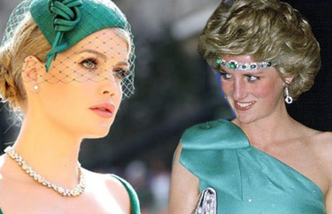 Lady Diana'nın yeğeni Kitty Spencer kraliyet d&uuml;ğ&uuml;n&uuml;ne damgasını vurdu