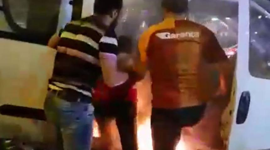 İskenderun'daki şampiyonluk kutlamasında korku dolu anlar