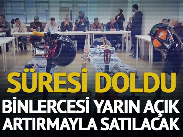 İETT'de biriken eşyalar yarın yeni sahiplerini bulacak