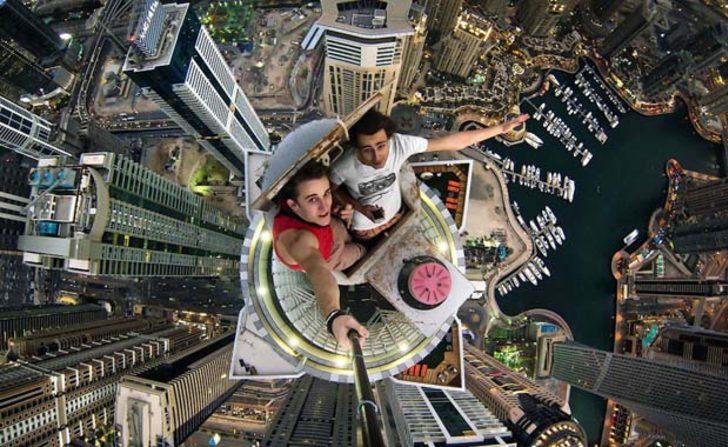 Metrelerce yükseklikte ölüme meydan okuyorlar  G4