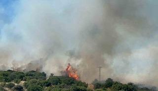 &Ccedil;anakkale&rsquo;de bozuk orman sahasında yangın