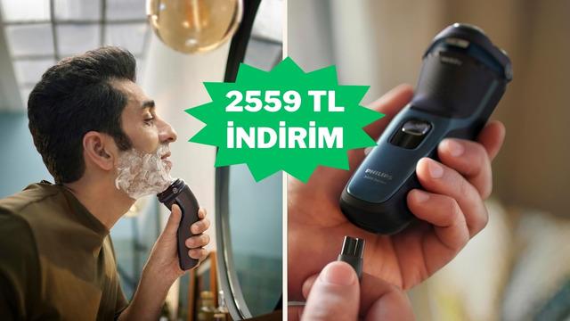 Hassas ciltlilerin favorisi Philips tıraş makinesi indirimde