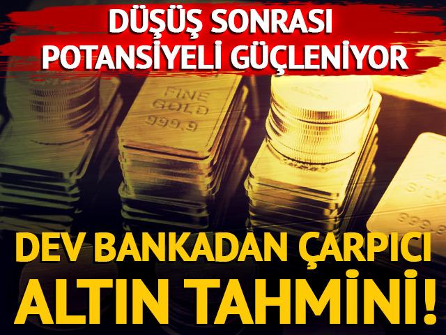 Dev bankadan altın tahmini: Orta vadede yeniden y&uuml;kseliş bekleniyor