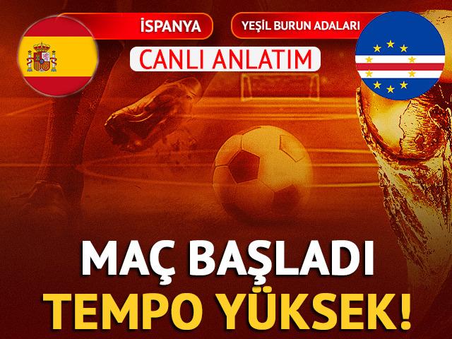 CANLI | İspanya - Yeşil Burun Adaları Canlı Ma&ccedil; Anlatımı