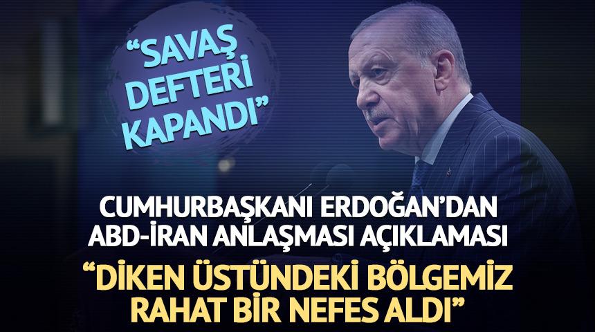 Erdoğan: "Savaş defteri kapandı, b&ouml;lgemiz rahat nefes aldı"