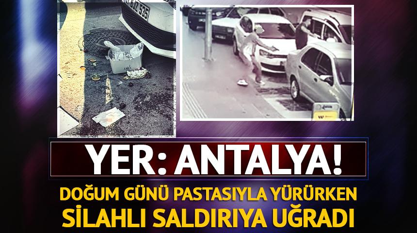 Doğum g&uuml;n&uuml; pastasıyla y&uuml;r&uuml;rken silahlı saldırıya uğradı