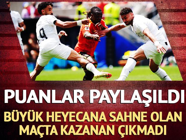 (&Ouml;zet) Puanlar paylaşıldı! Bel&ccedil;ika - Mısır ma&ccedil;ı 1-1 berabere bitti