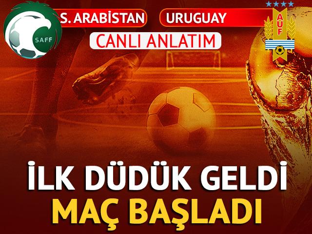 CANLI | Suudi Arabistan - Uruguay Canlı Ma&ccedil; Anlatımı