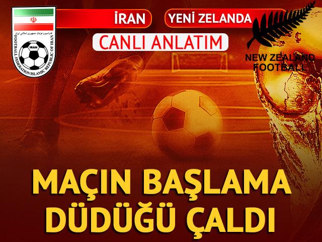 CANLI | İran - Yeni Zelanda Canlı Ma&ccedil; Anlatımı