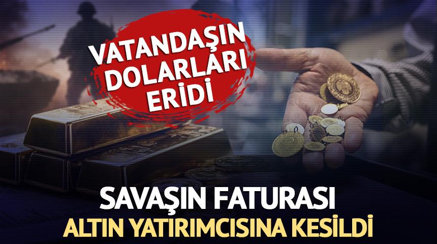 Savaşın faturası altın yatırımcısına kesildi: 12 milyar dolar kayıp!