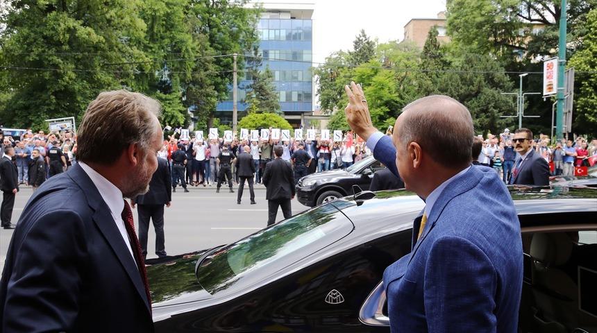 Erdoğan'ı Saraybosna'da bu pankartla karşıladılar