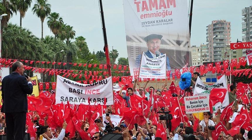 Muharrem İnce, Adana'da Erdoğan'dan farkını açıkladı
