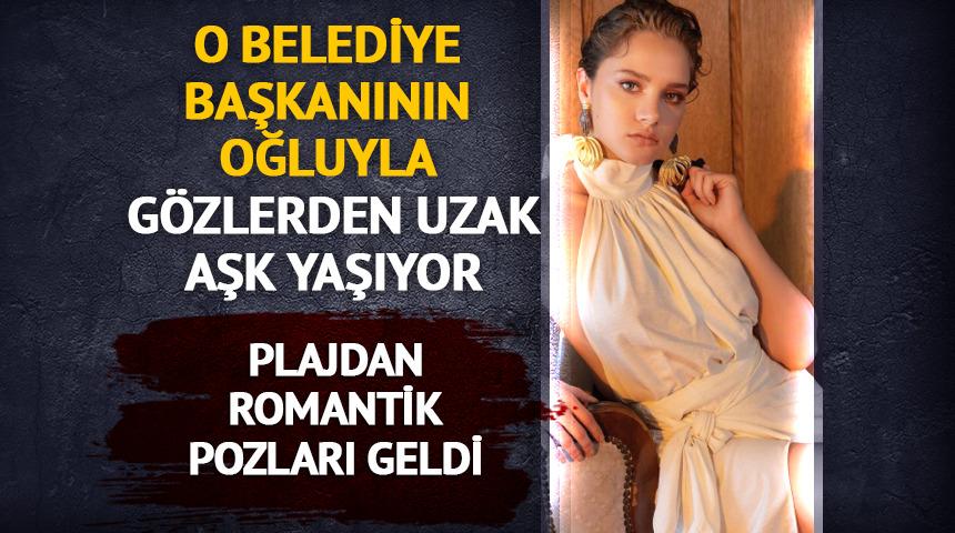 O belediye başkanının oğluyla sevgili! Plajdan aşk pozu