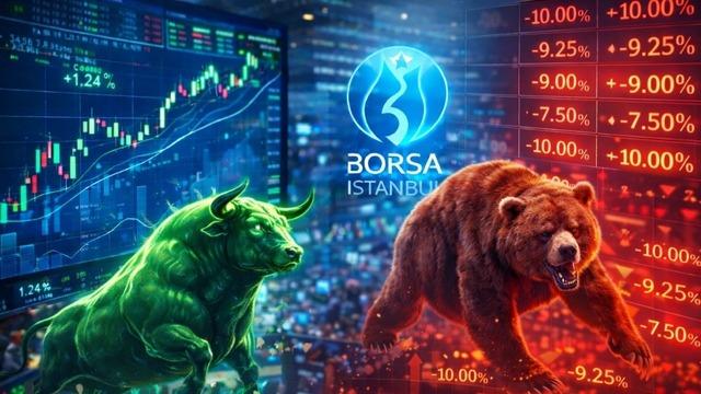 Borsa y&uuml;kselirken tavan ve taban olan hisseler belli oldu