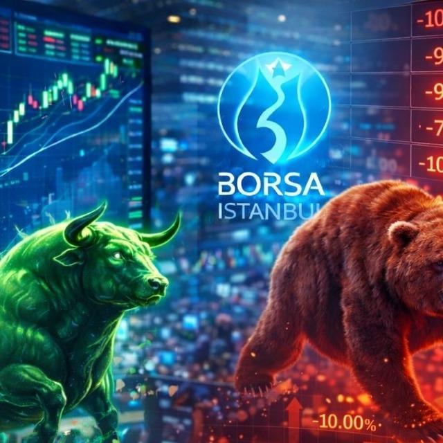 Borsa y&uuml;kselirken tavan ve taban olan hisseler belli oldu