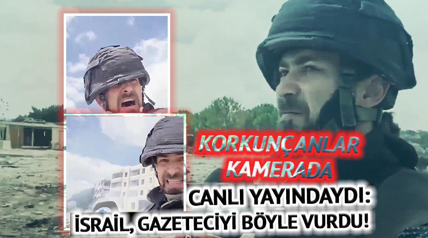 Korkun&ccedil; anlar! İsrail canlı yayında gazeteciyi b&ouml;yle vurdu