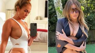Jennifer Lopez'in pozu olay oldu! Bacaklarını kapat” tepkisi