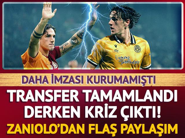 Galatasaray'dan Udinese'ye transfer olan Zaniolo'da b&uuml;y&uuml;k kriz!
