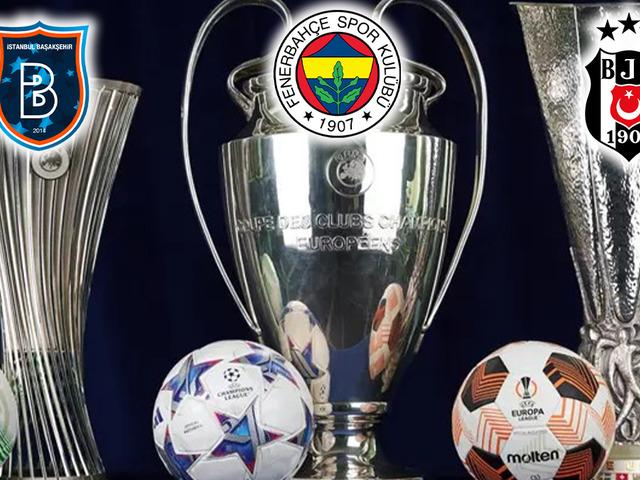 Fenerbah&ccedil;e, Beşiktaş ve Başakşehir'in g&ouml;z&uuml; kurada!