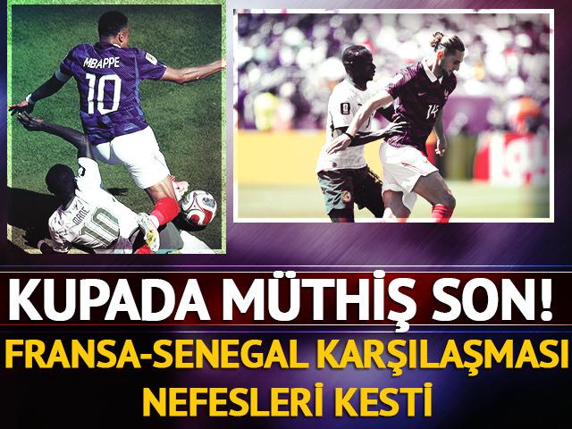 Mbappe şov yaptı, Fransa Senegal'i 3-1 mağlup ederek g&ouml;vde g&ouml;sterisi yaptı!