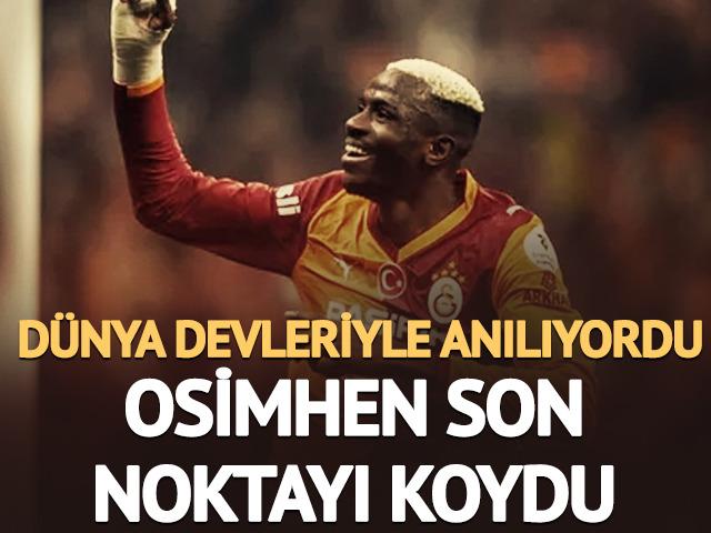 D&uuml;nya devleriyle anılıyordu! Osimhen'den Galatasaraylı taraftarları rahatlatan a&ccedil;ıklama