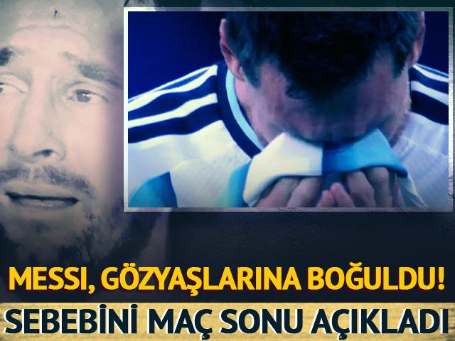 Messi, tarihe ge&ccedil;tiği ma&ccedil;ta g&ouml;zyaşlarına boğuldu! Sebebini ma&ccedil; sonu a&ccedil;ıkladı