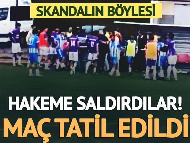 Kayseri&rsquo;de amat&ouml;r ma&ccedil;ta hakeme saldırı! M&uuml;cadele tatil edildi