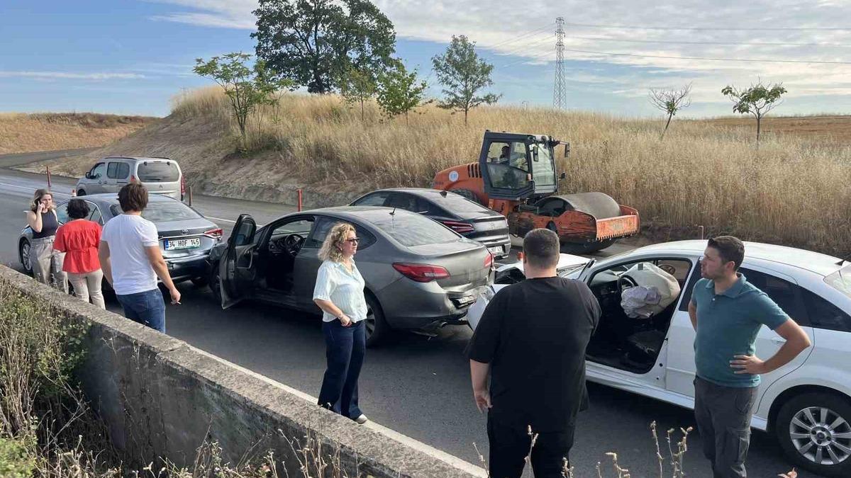 Tekirdağ’da 500 metre arayla iki zincirleme kaza