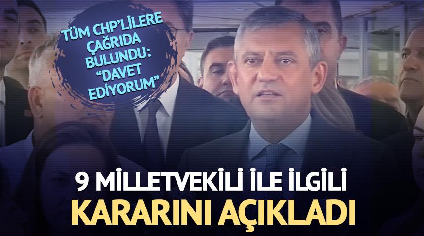 İhra&ccedil; ve fesih kararlarının ardından &Ouml;zel'den &ccedil;ağrı