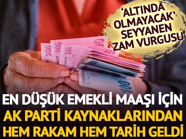 AK Parti kaynaklarından en d&uuml;ş&uuml;k emekli maaşı rakamı 'Altında olmayacak'