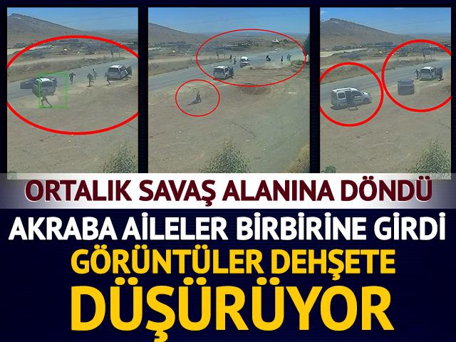 Akraba aileler birbirine girdi, ortalık savaş alanına d&ouml;nd&uuml;