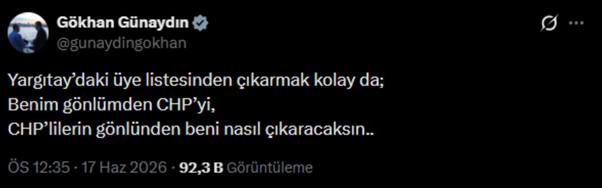 CHP de Gökhan Günaydın için kritik karar: YDK da kabul edildi 1