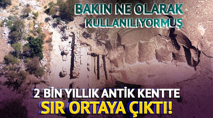 2 bin yıllık antik kentte sır ortaya &ccedil;ıktı! 