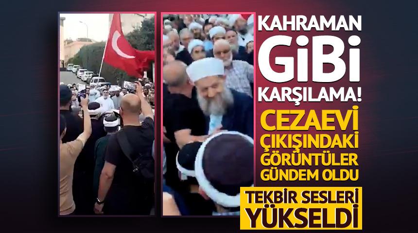 Tahliye edilen Yusuf Ziya G&uuml;m&uuml;şel'e 'kahraman' gibi karşılama!