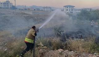 Hassa&rsquo;da bah&ccedil;e yangını
